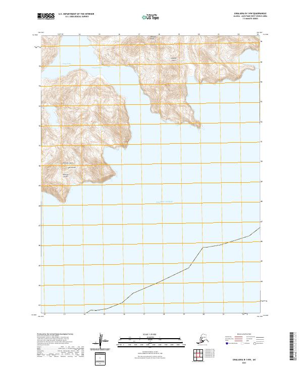 USGS Topographic Map – Unalaska B-1 NW