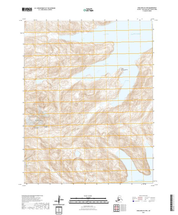 USGS Topographic Map – Unalaska B-2 NW