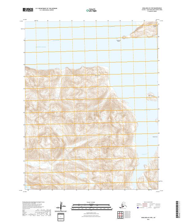 USGS Topographic Map – Unalaska B-3 NW