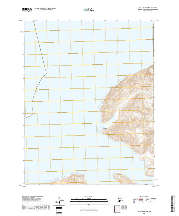 USGS Topographic Map – Unalaska B-4 NE