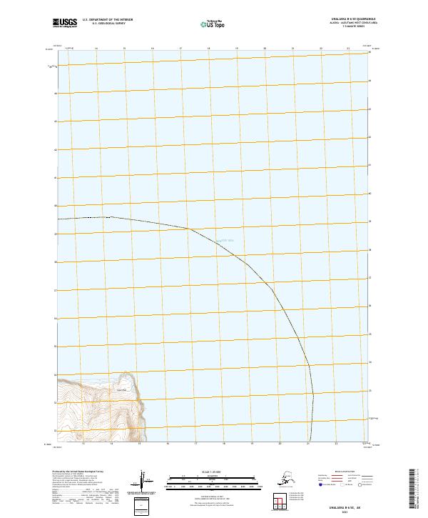 USGS Topographic Map – Unalaska B-6 SE