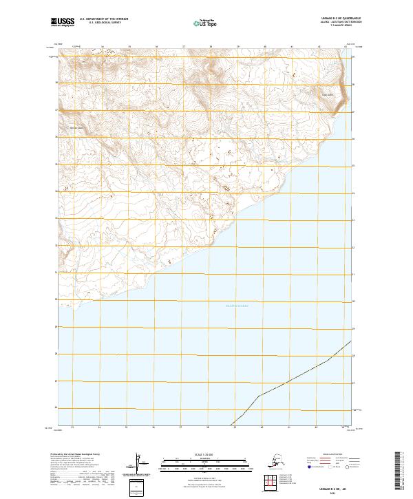 USGS Topographic Map – Unimak B-2 NE
