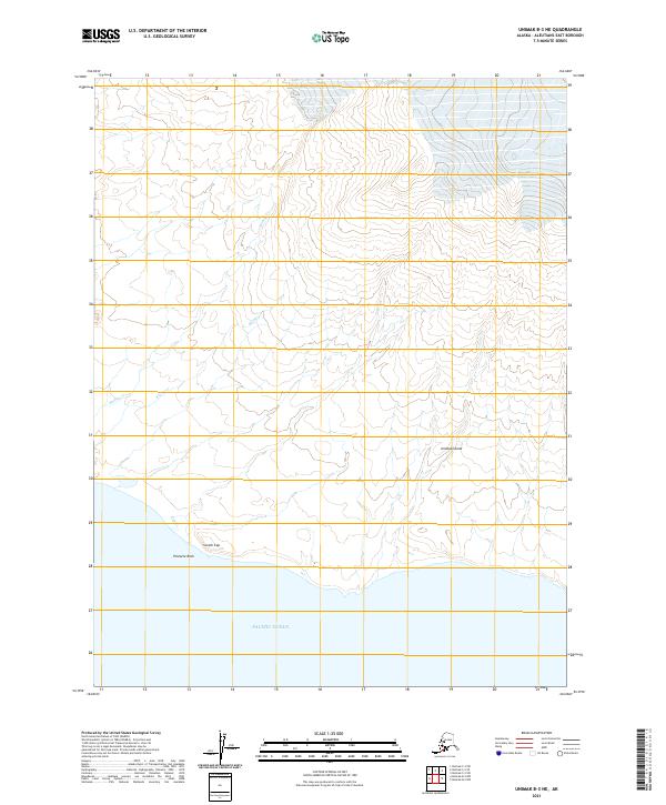 USGS Topographic Map – Unimak B-3 NE