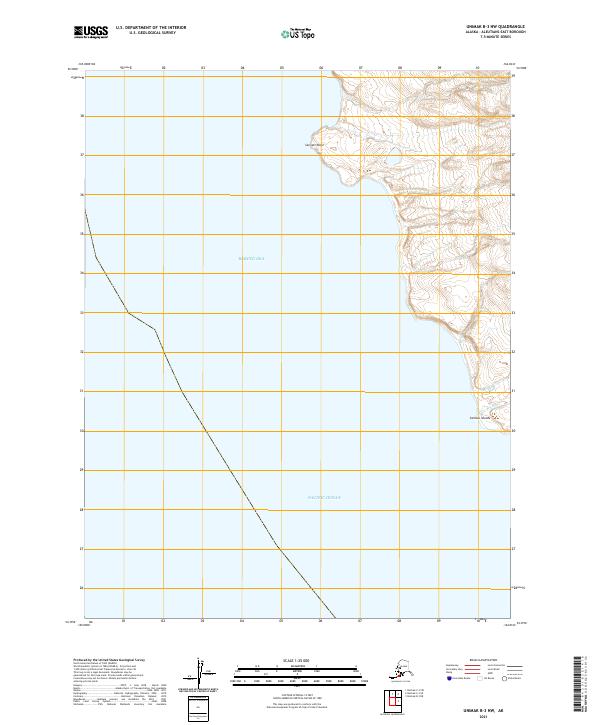 USGS Topographic Map – Unimak B-3 NW