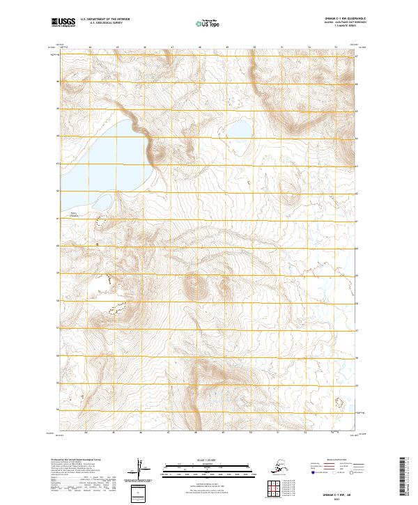 2021 Map of Unimak C-1 NW, 2021 Print