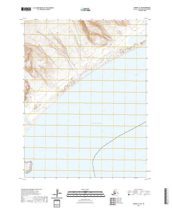 USGS Topographic Map – Unimak C-1 SW