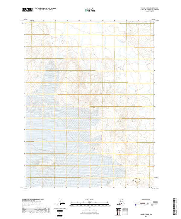 USGS Topographic Map – Unimak C-2 SW