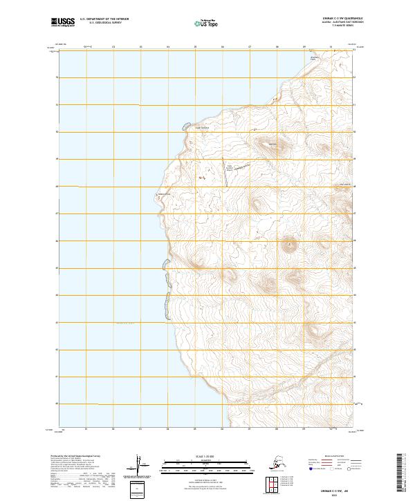 USGS Topographic Map – Unimak C-3 SW