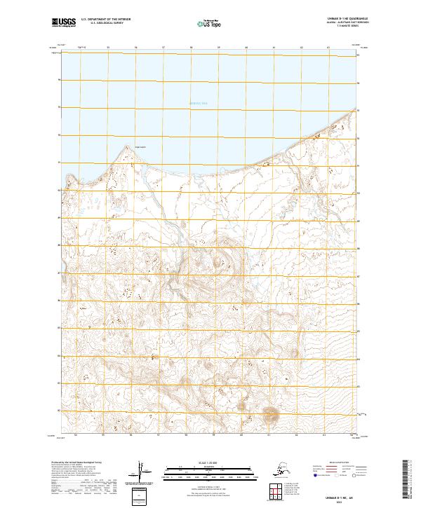 USGS Topographic Map – Unimak D-1 NE