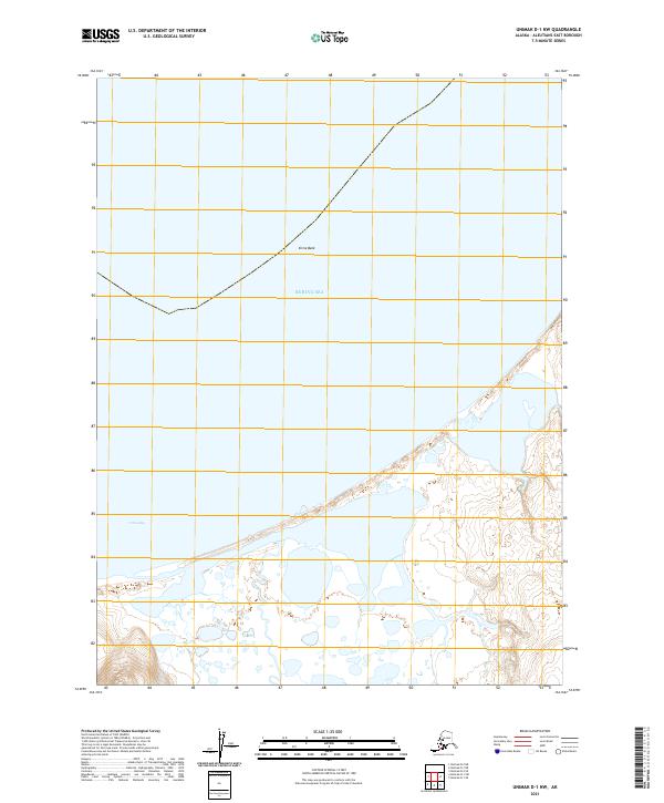 USGS Topographic Map – Unimak D-1 NW
