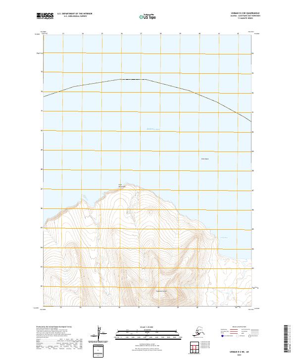 USGS Topographic Map – Unimak D-2 NE
