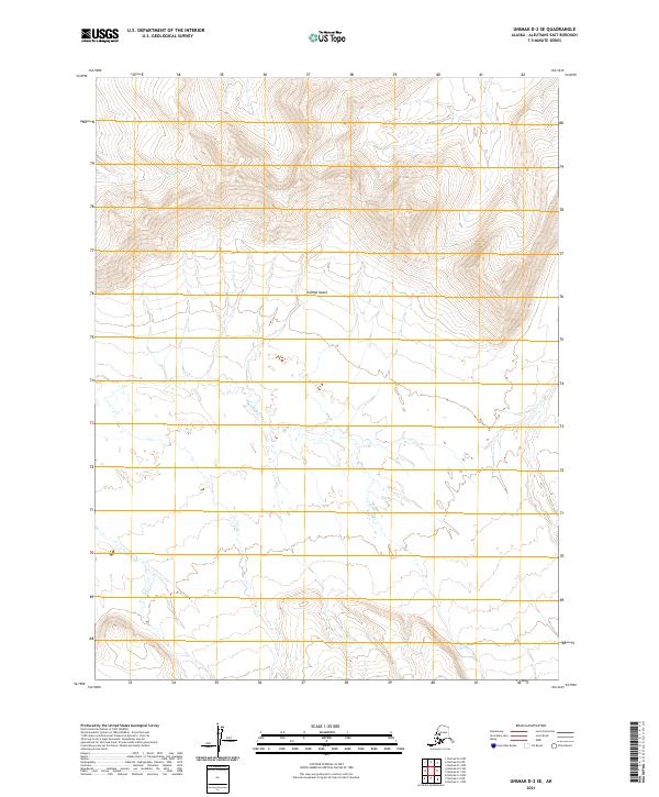 2021 Map of Unimak D-2 SE, 2021 Print