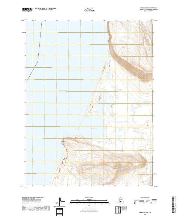 USGS Topographic Map – Unimak D-2 SW