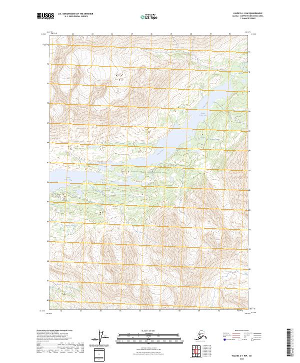 USGS Topographic Map – Valdez A-1 NW