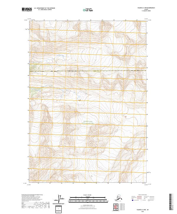 2023 Map of Valdez A-2 NW, 2023 Print