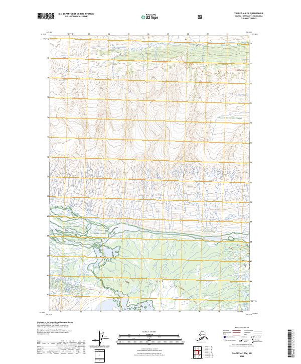 2023 Map of Valdez A-3 SW, 2023 Print