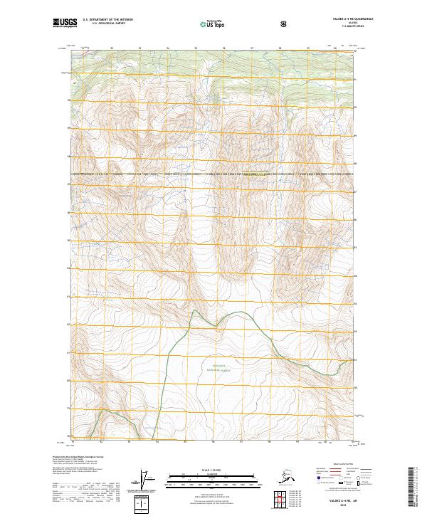 USGS Topographic Map – Valdez A-4 NE