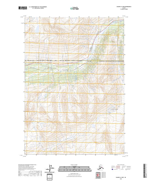 USGS Topographic Map – Valdez A-4 NW