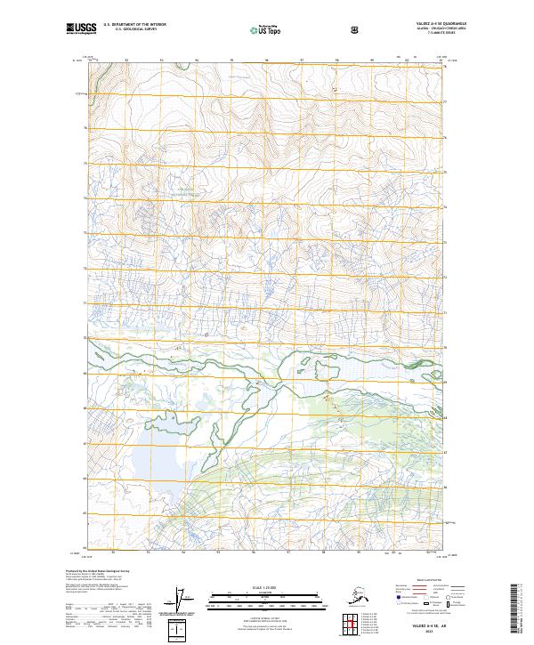 2023 Map of Valdez A-4 SE, 2023 Print