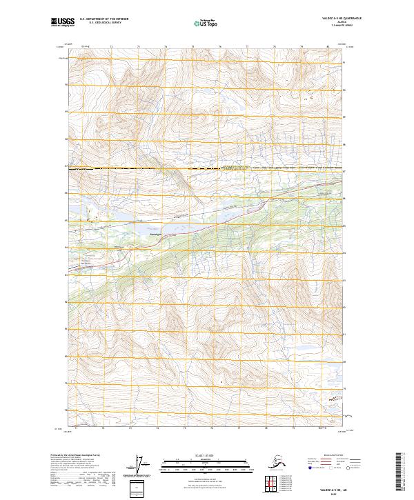 USGS Topographic Map – Valdez A-5 NE