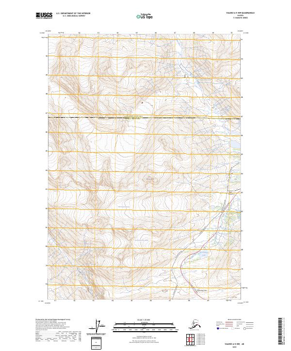 USGS Topographic Map – Valdez A-5 NW