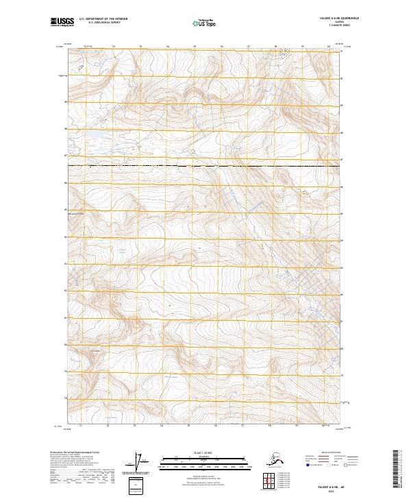 USGS Topographic Map – Valdez A-6 NE