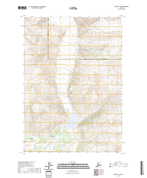 USGS Topographic Map – Valdez A-6 NW
