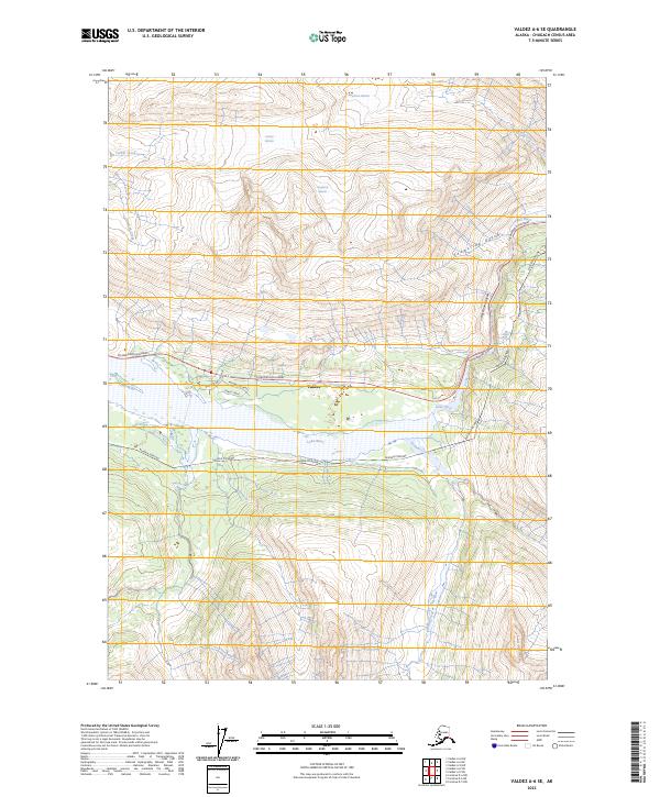 USGS Topographic Map – Valdez A-6 SE