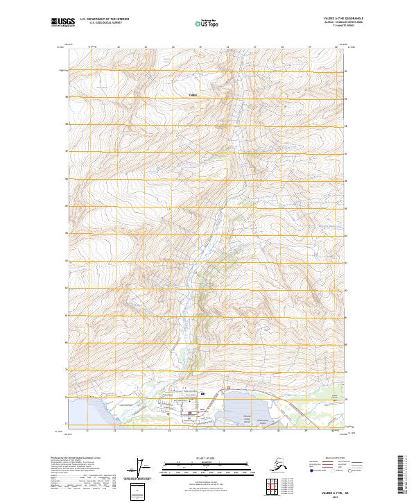 USGS Topographic Map – Valdez A-7 NE