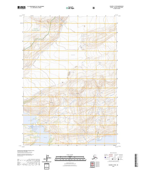 USGS Topographic Map – Valdez A-7 NW
