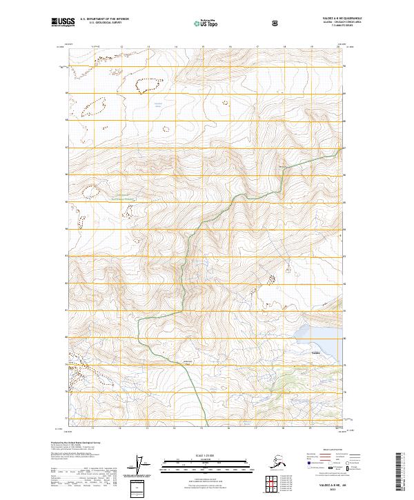 USGS Topographic Map – Valdez A-8 NE
