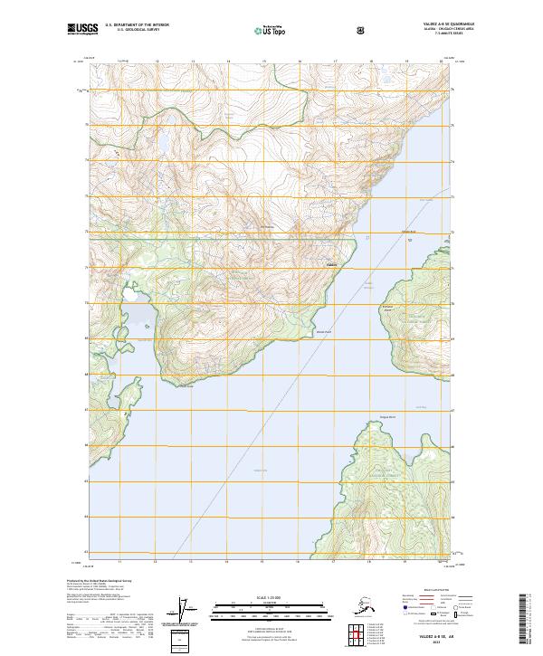 USGS Topographic Map – Valdez A-8 SE