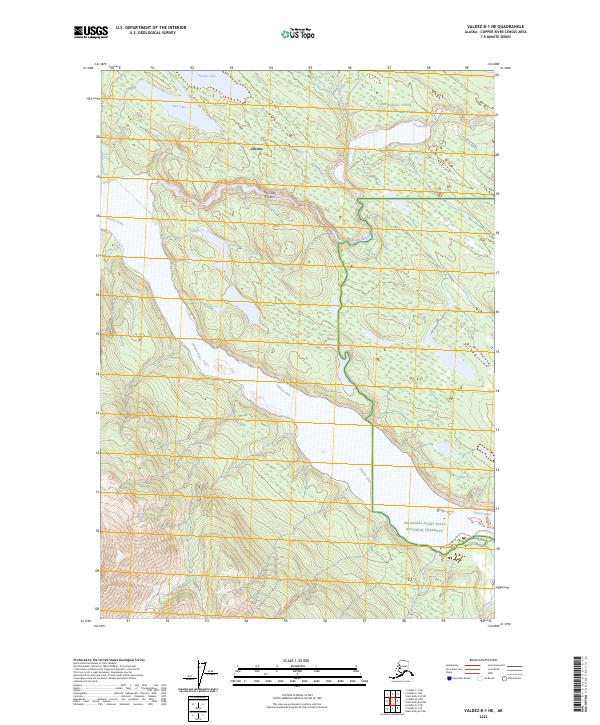 USGS Topographic Map – Valdez B-1 NE