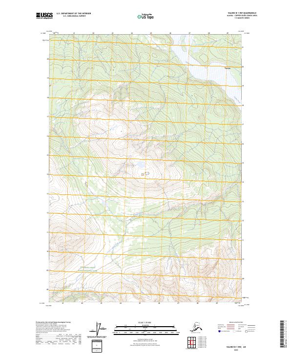 USGS Topographic Map – Valdez B-1 NW
