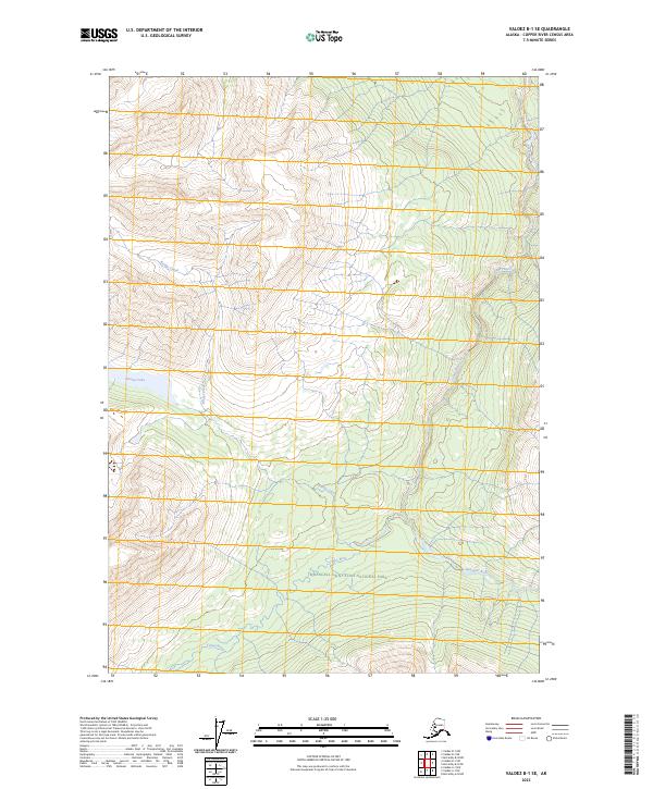 USGS Topographic Map – Valdez B-1 SE