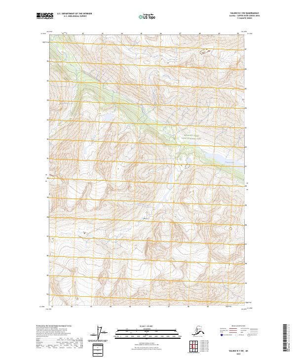 USGS Topographic Map – Valdez B-1 SW