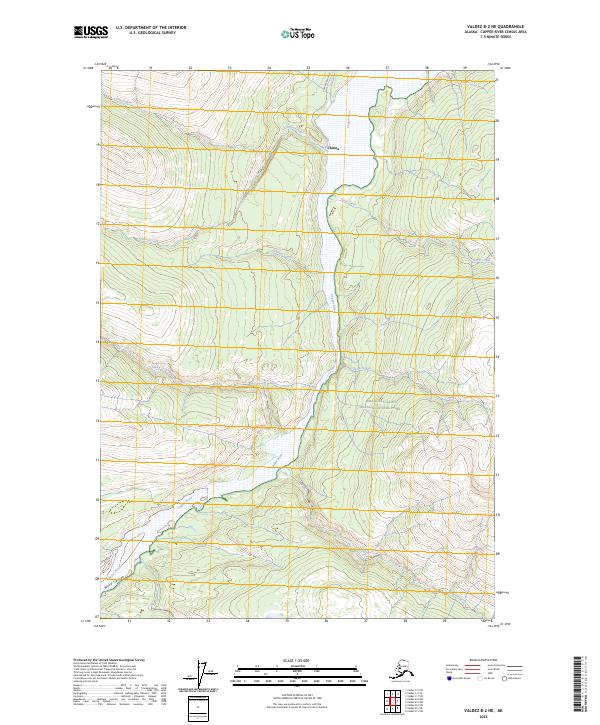 USGS Topographic Map – Valdez B-2 NE