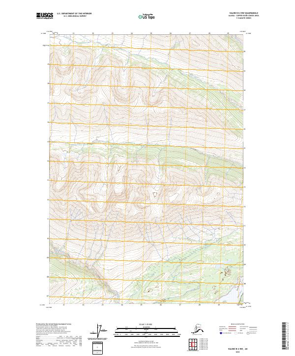 USGS Topographic Map – Valdez B-2 NW