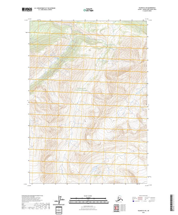 2023 Map of Valdez B-2 SE, 2023 Print