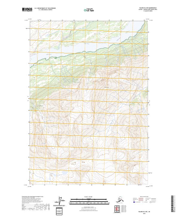 USGS Topographic Map – Valdez B-2 SW