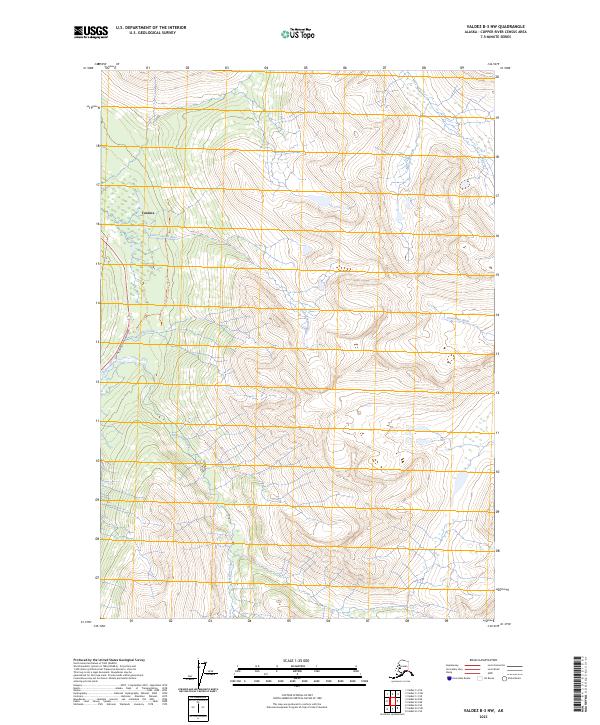 USGS Topographic Map – Valdez B-3 NW