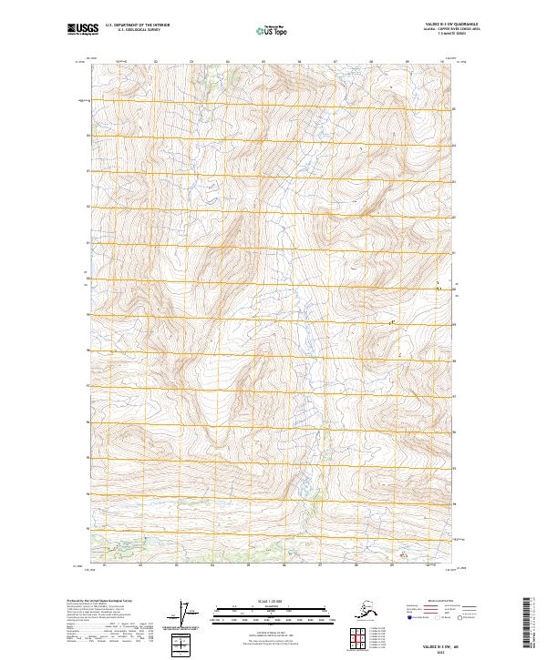 2023 Map of Valdez B-3 SW, 2023 Print