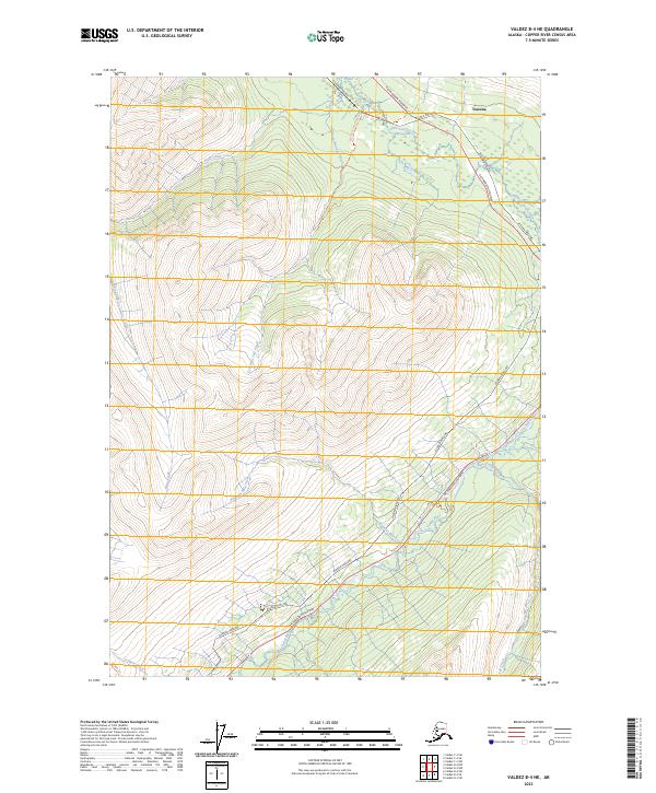 USGS Topographic Map – Valdez B-4 NE