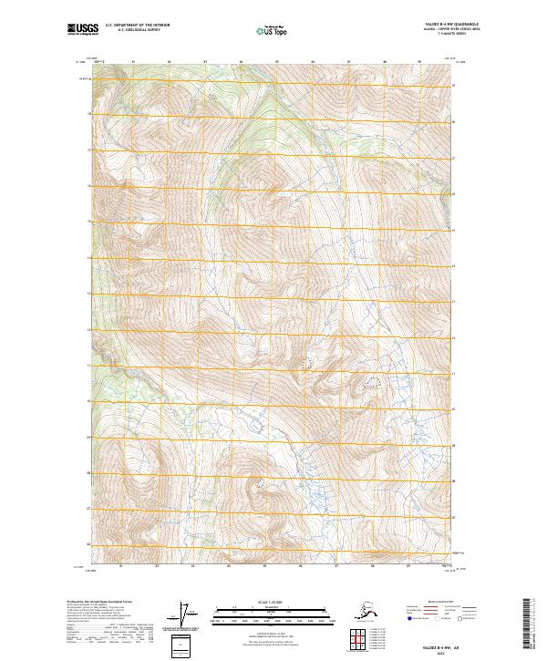USGS Topographic Map – Valdez B-4 NW