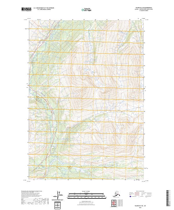 USGS Topographic Map – Valdez B-4 SE