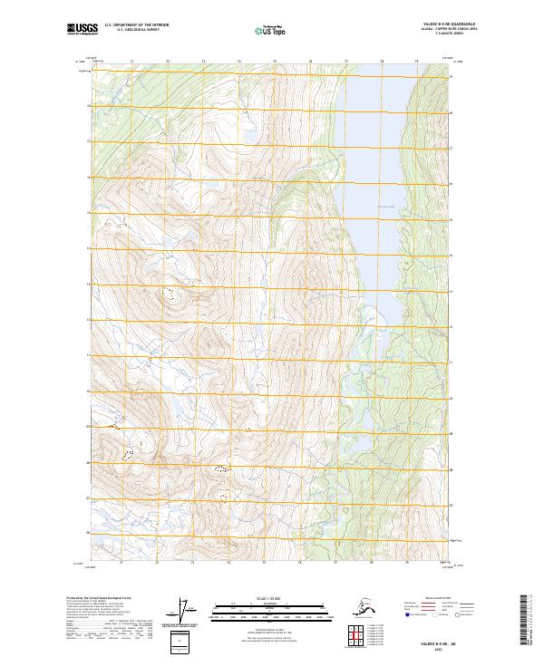 USGS Topographic Map – Valdez B-5 NE