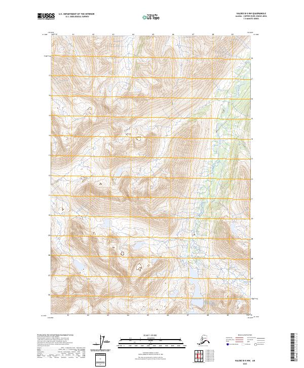 USGS Topographic Map – Valdez B-5 NW