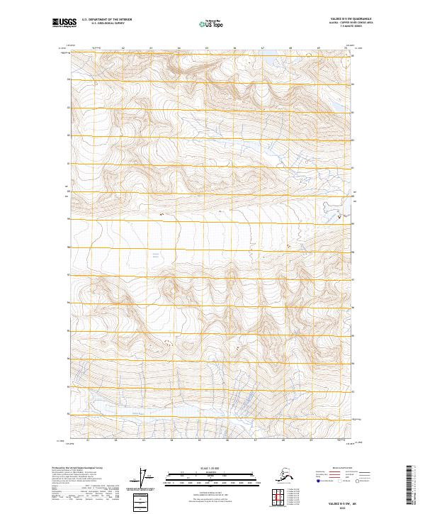USGS Topographic Map – Valdez B-5 SW