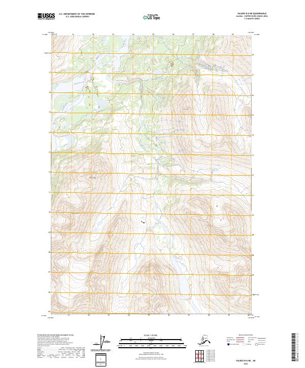 USGS Topographic Map – Valdez B-6 NE