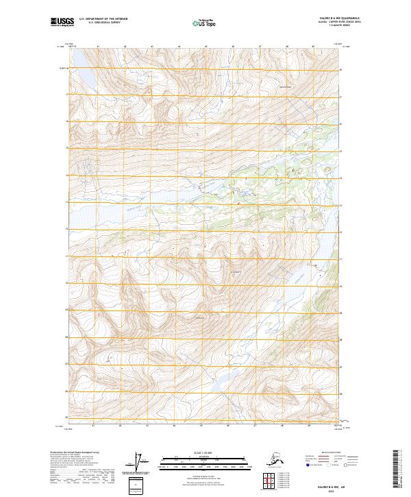USGS Topographic Map – Valdez B-6 NW